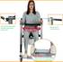 Assist Patient Transport Unit, Electric Patient Lift Transfer Chair for Home Care and Medical Equipment Use - Achairgo