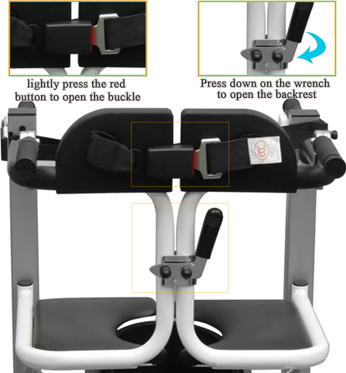 Patient Lift and Transfer Chair With Adjustable Height and Wired Remote Controls - Achairgo