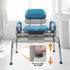 Carousel Sliding Shower Chair Transfer Bench with Swivel Seat
