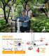 Electric wheelchair with features highlighted