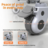 360-degree swivel wheel with safety features of electric patient lift