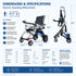Standing Electric Wheelchair & Power Stand Up Walker