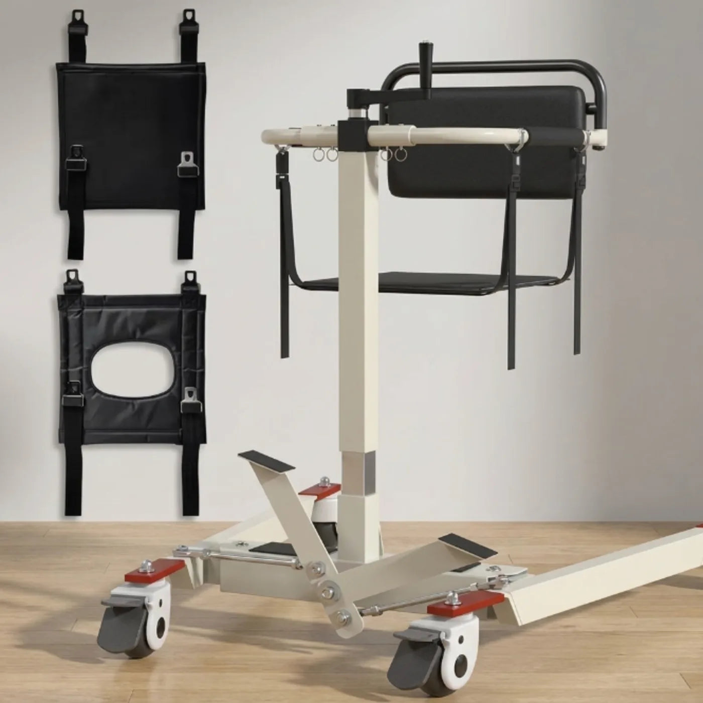 Patient Lift Transfer Chair for Home Use – Manual Portable Transfer Lifter for Elderly & Disabled