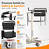 Product packaging with features for safety, comfort, and durability on a white background.