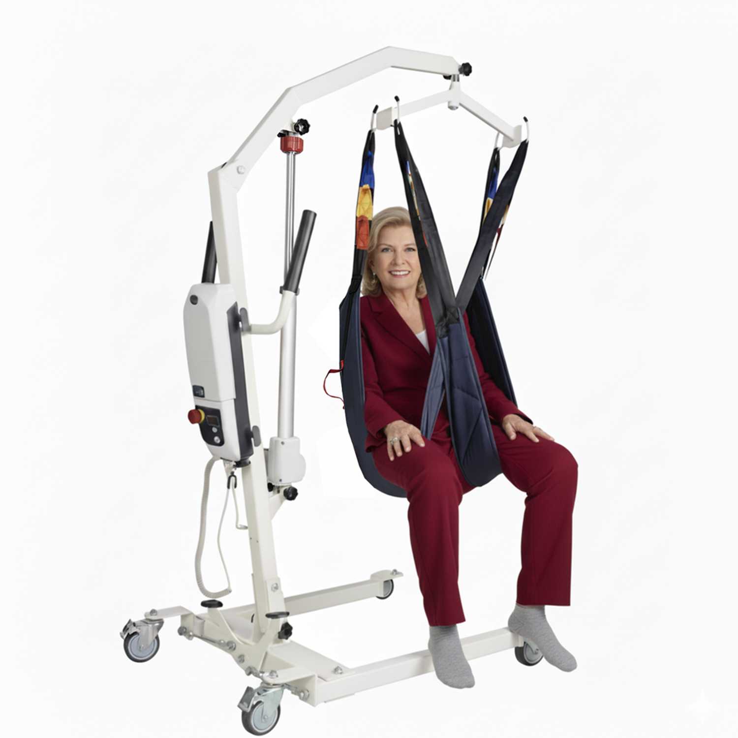 Portable Patient Lift - Compact Folding Full Body Powered Transfer Lifter for Home