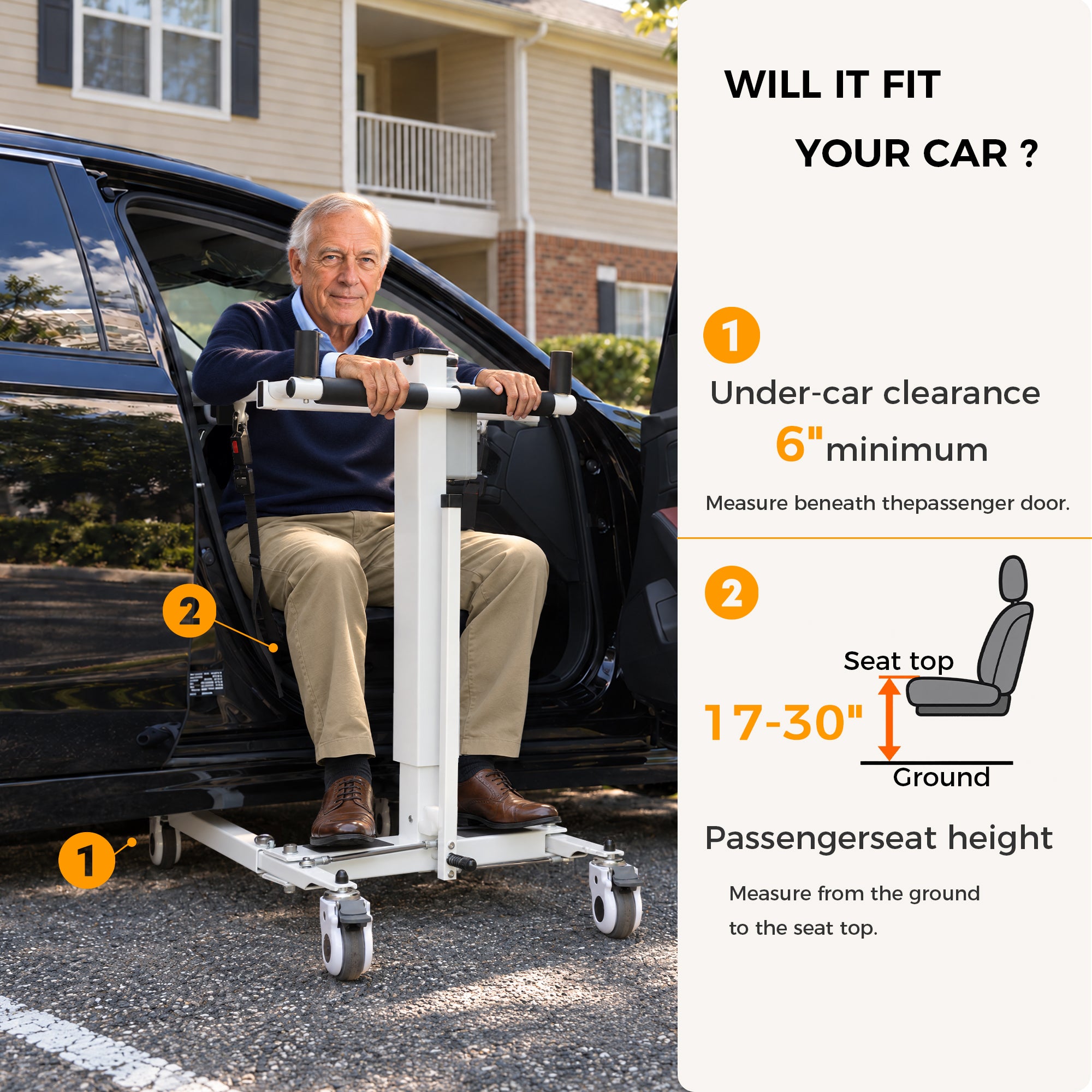 Electric Patient Lift Transfer Chair, Transport Device for Elderly Home Use, Disability Aid Product for Adults, Caregiver Supplies