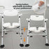 Shower Chair For Elderly And Disabled - Folding Seat With Arms And Back - Foldable Bathroom Chairs For Sitting, Inside Shower - Portable For Travel - Fold Down, Collapsible, Compact & Comfortable