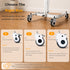 Silent Medical Caster Wheels | 3" & 4" with Total-Lock Brake