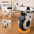Silent Medical Caster Wheels | 3" & 4" with Total-Lock Brake