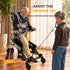 Walker Wheelchair, Sit-to-Stand Mobility Device, Standing Electric Wheelchair, Walking for Rehabilitation Trainer, Power Stand Upright