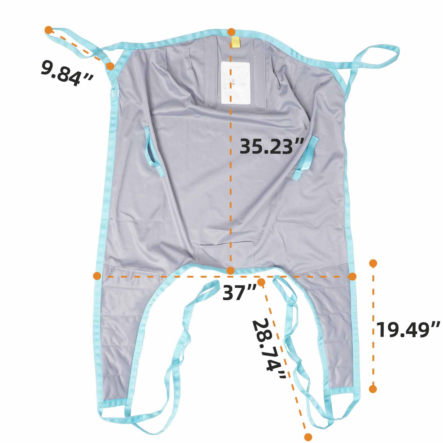 Patient Lift Sling with Head Support