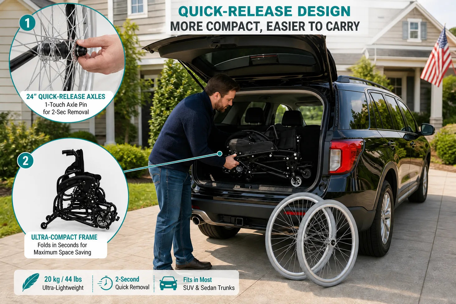 Manual Standing Wheelchair Transforming Mobility Multi-functional Handicapped Walker