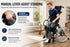 Manual Standing Wheelchair Transforming Mobility Multi-functional Handicapped Walker